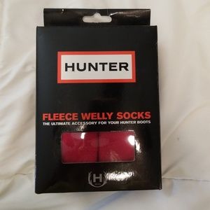 Hunter fleece welly socks